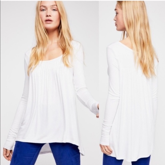 Free People Love Valley Smocked Top - Picture 3 of 7